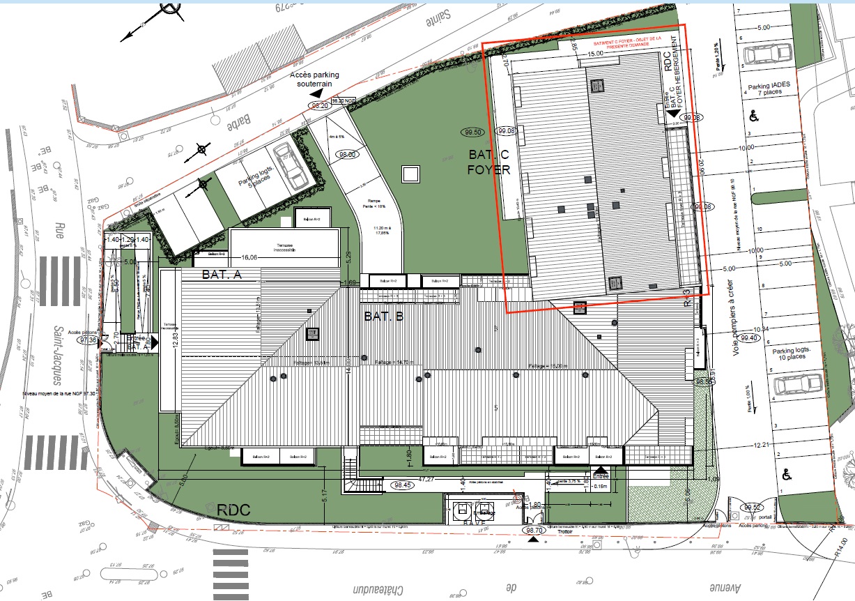 Plan masse résidence chateaudun