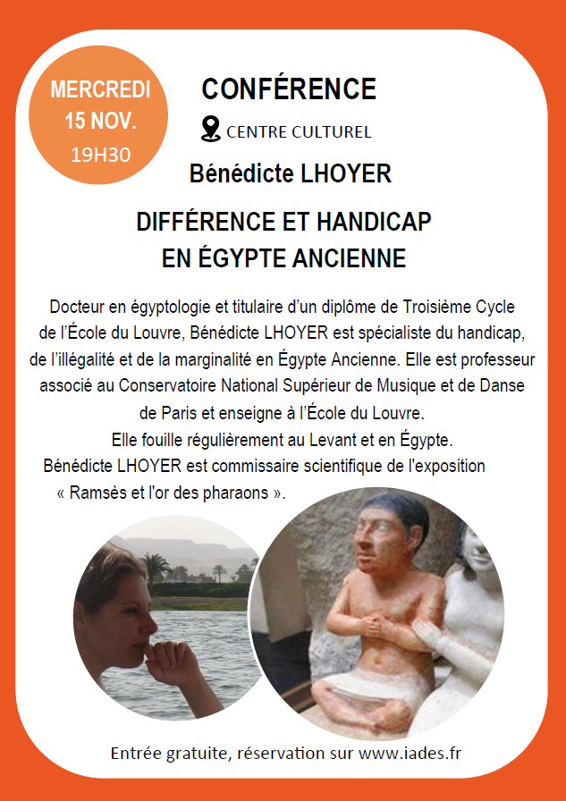 Affiche Conférence Bénédice LHOYER