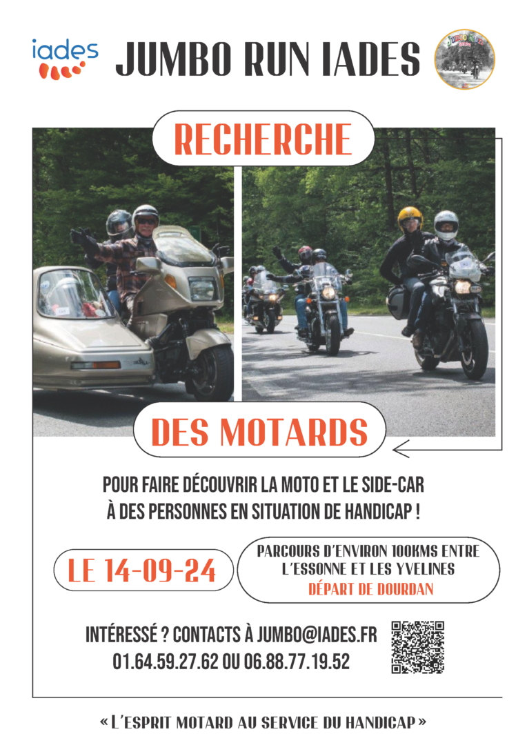 Affiche Recherché Motards Jumbo 2024