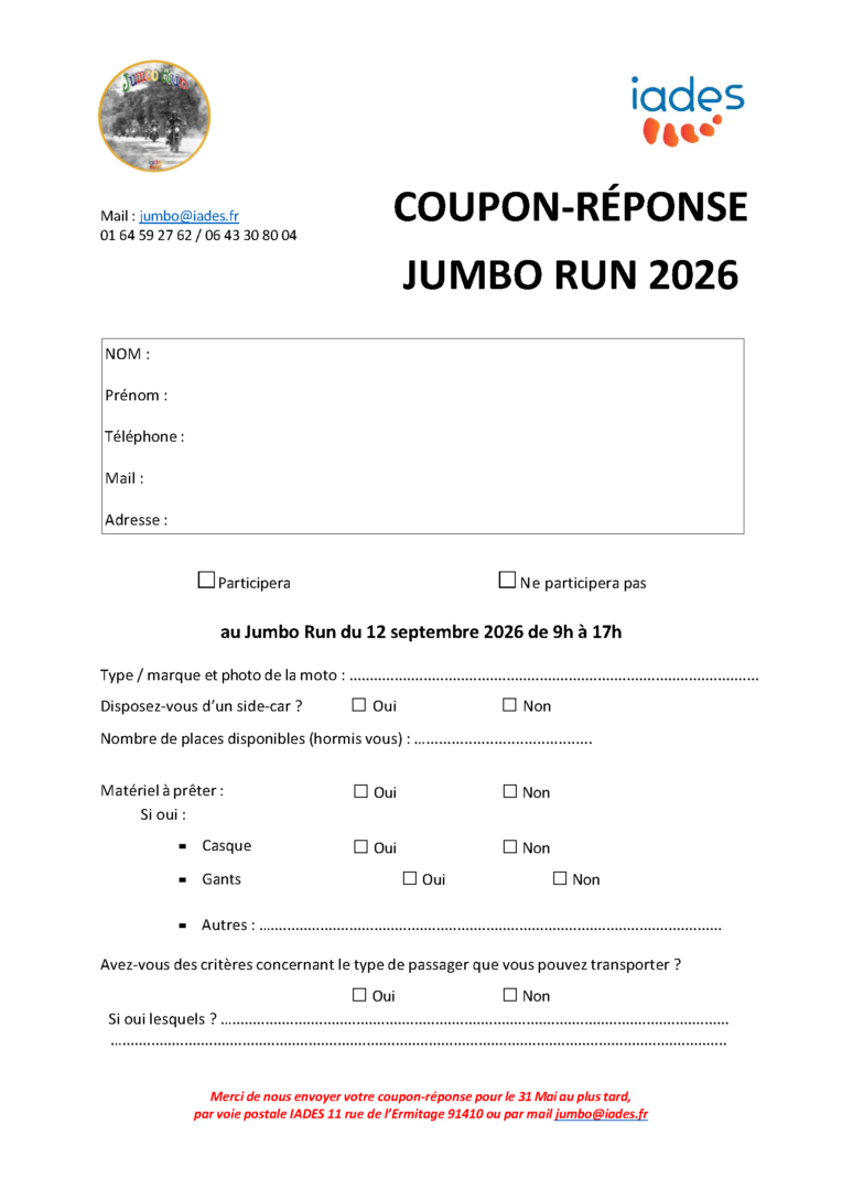 Coupon Réponse Motards Jumbo 2026